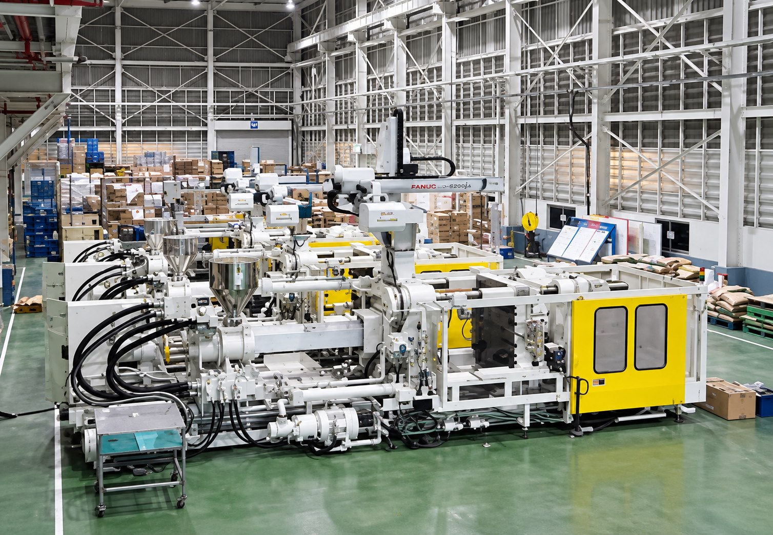 Summit manufacturing floor with multiple injection moulding machines in production