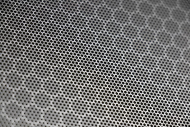 Close-up of a precision metal mesh interior surface