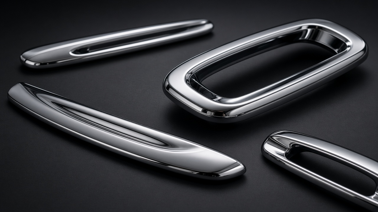 Chrome-plated automotive plastic trim